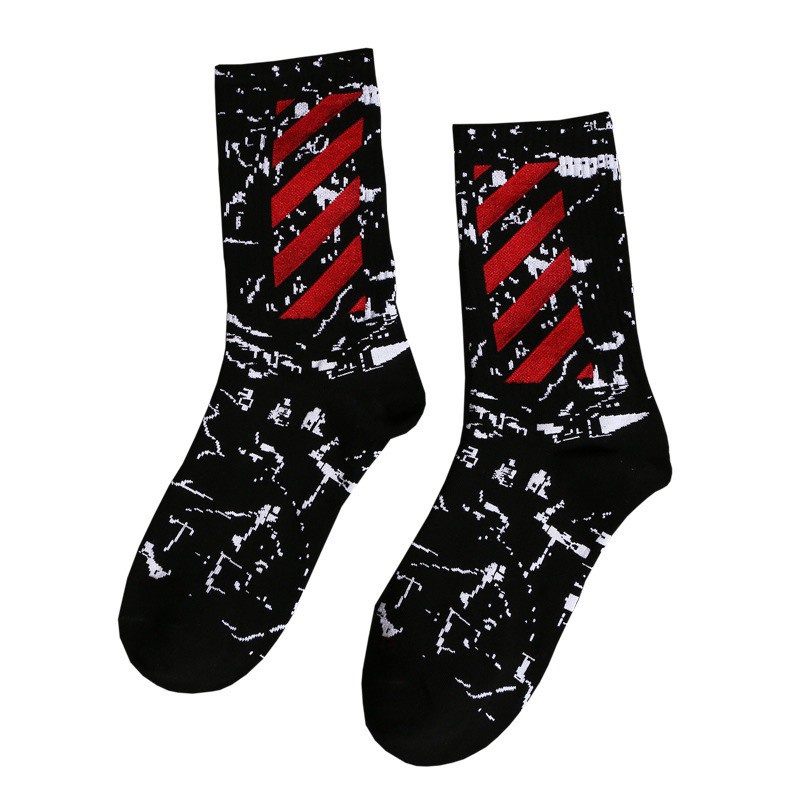 tất cao cổ nam  thêu chữ NY dệt lụa trơn cực đẹp