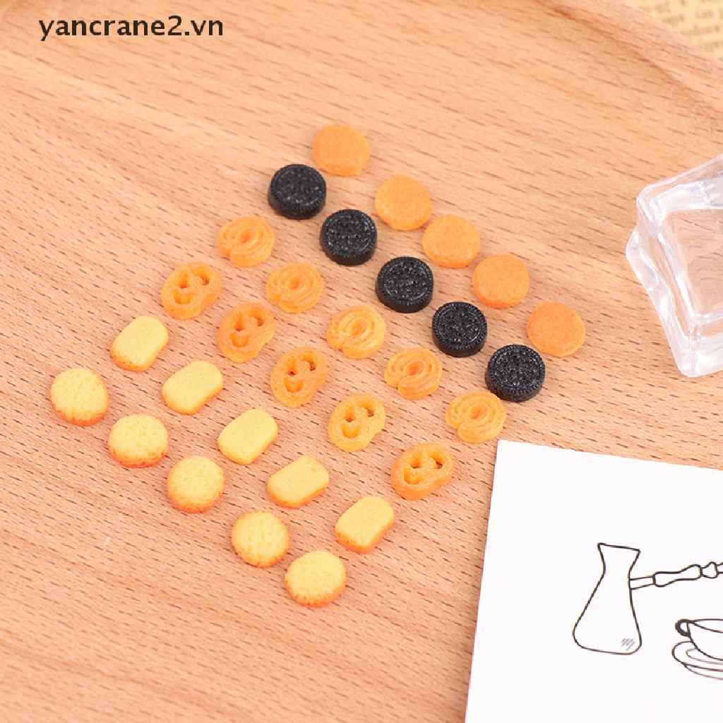 Bộ 10 Mô Hình Bánh Quy Trang Trí Nhà Búp Bê