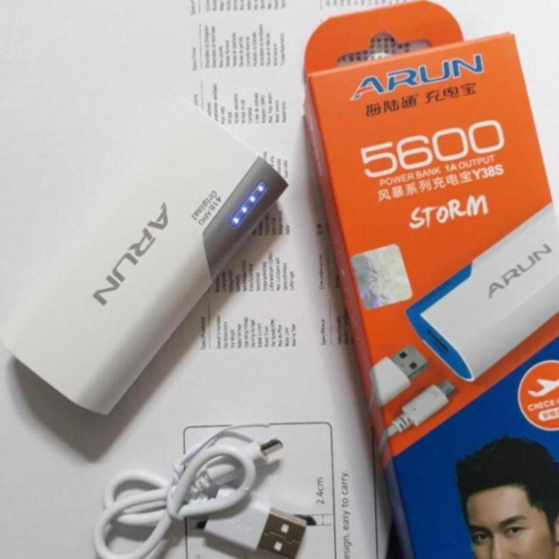 Chính Hãng - Sạc dự Phòng Arun 5600 mah chính hãng Dung Lượng 5.600mah