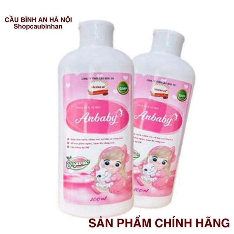Dung dịch vệ sinh Bé gái Anbaby Cầu Bình An 200ml