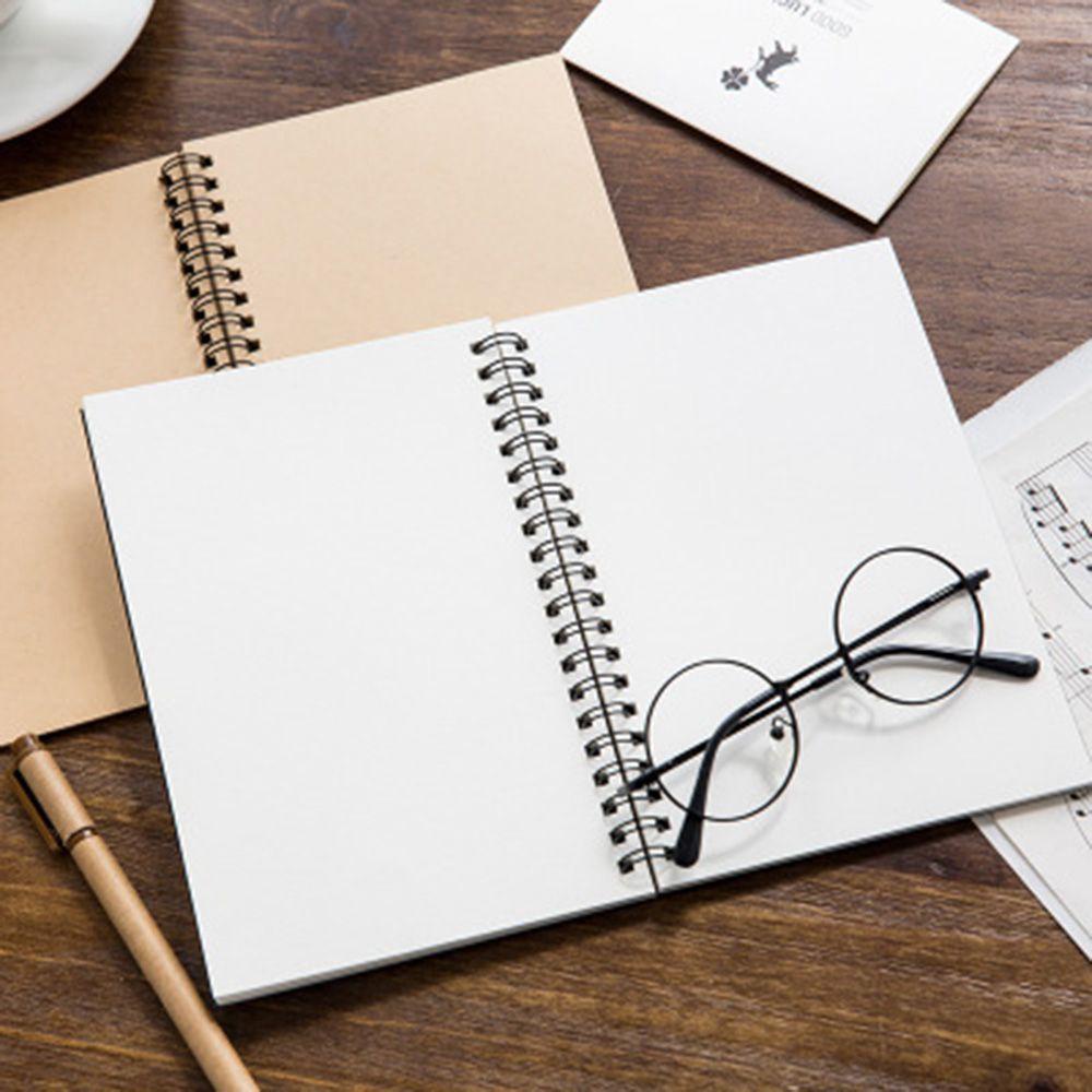 PEWANY Sổ Tay Phác Thảo Xoắn Ốc Chất Lượng Cao Retro