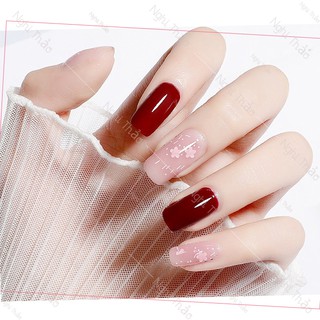 Đồ nail base top cứng móng hoa hồng