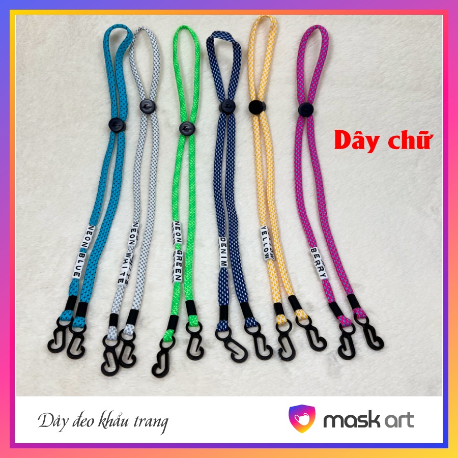 Dây đeo khẩu trang Hàn Quốc chống đau tai cho người lớn phiên bản Premium , làm tên theo yêu cầu Maskart