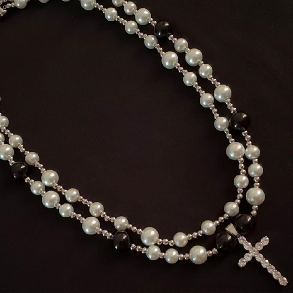 Vòng cổ Hạt Ngọc Trai Cá Tính Cho Nam Và Nữ|Phụ Kiện Trang Sức Bằng Hợp Kim Chất Lượng