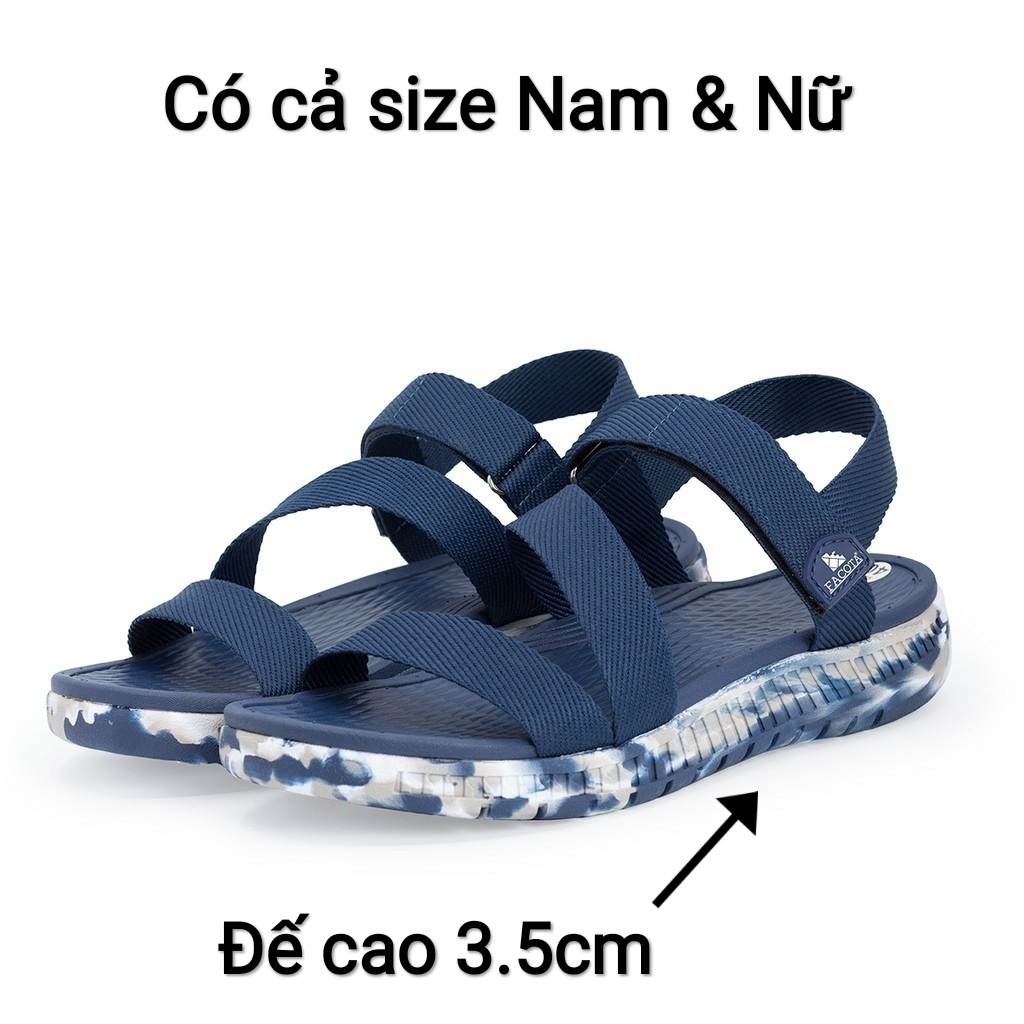 Dép quai ngang nam, giày sandal nữ FACOTA chính hãng xỏ ngón đi học thời trang hàn quốc