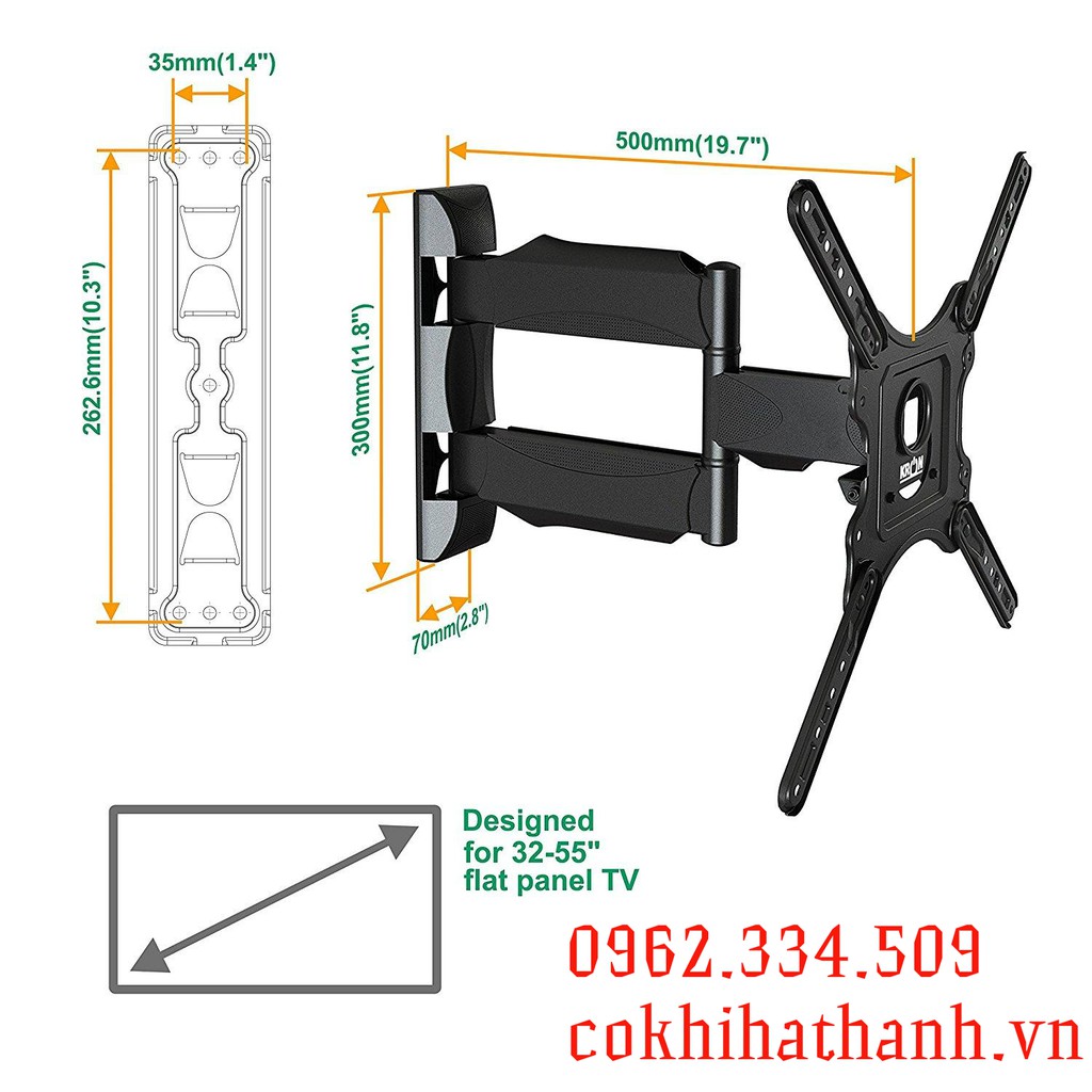 Giá Treo Tivi Góc Xoay Nhập Khẩu P4