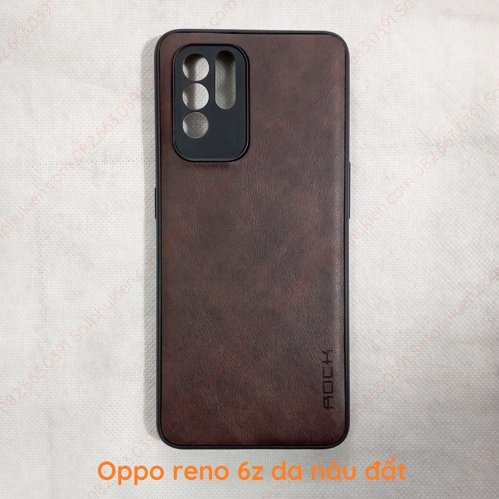 Ốp lưng Oppo Reno 6 / Reno 6z 5G da cao cấp, dẻo bền đẹp, bảo vệ camera