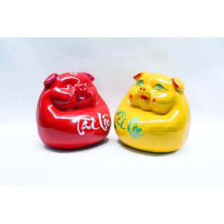 Heo thạch cao tài lộc đựng tiền tiết kiệm