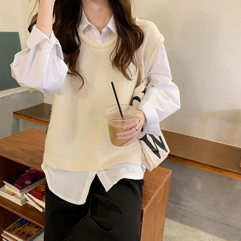 Áo khoác dệt kim sát nách dáng ngắn nhiều màu sắc dễ thương | BigBuy360 - bigbuy360.vn