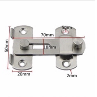 Bộ chốt cài cửa trượt, cửa lùa có then cài, vật liệu bằng inox 201 không gỉ