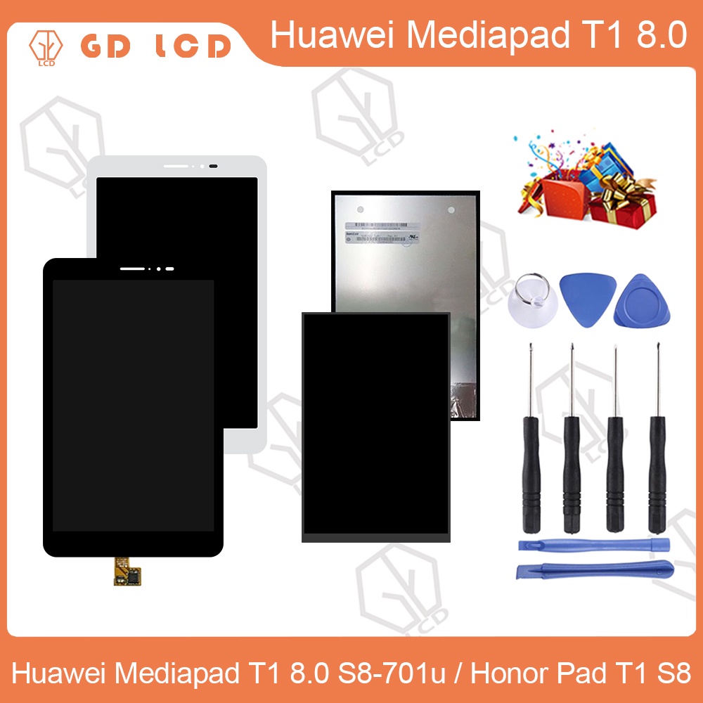 Màn Hình Cảm Ứng Lcd Bằng Kính Thay Thế Chuyên Dụng Cho Huawei Mediapad T1 8.0 S8-701U / Honor Pad T1 S8