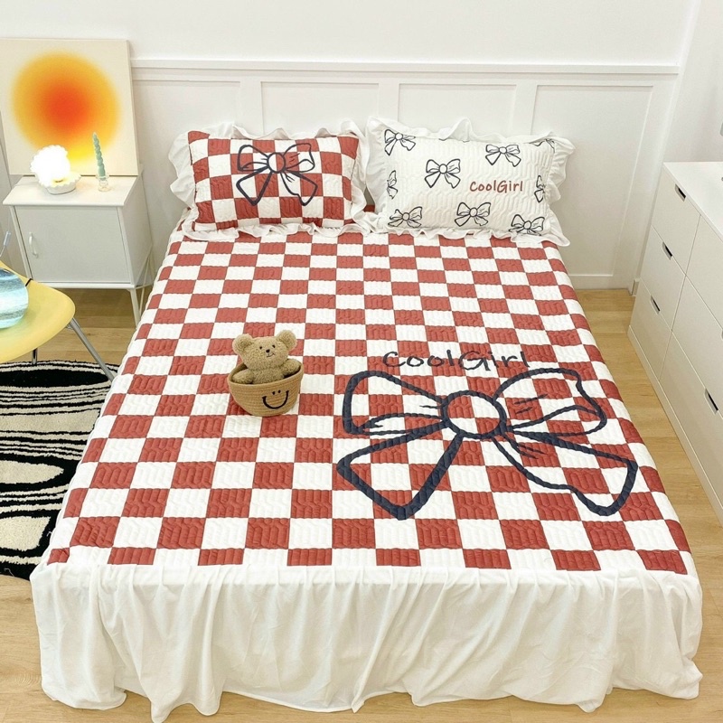 Thảm nỉ nhung trần đa năng, Ga nỉ trần phủ phối bèo ren công chúa đủ size