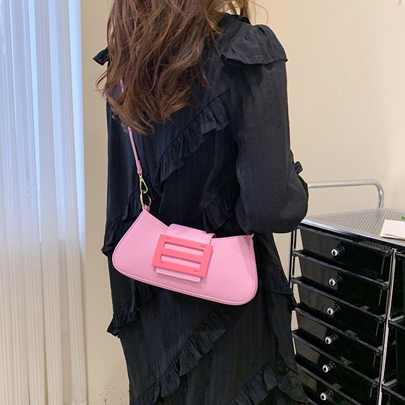 Túi đeo vai IELGY màu sắc phong cách retro thời trang trẻ trung dành cho nữ