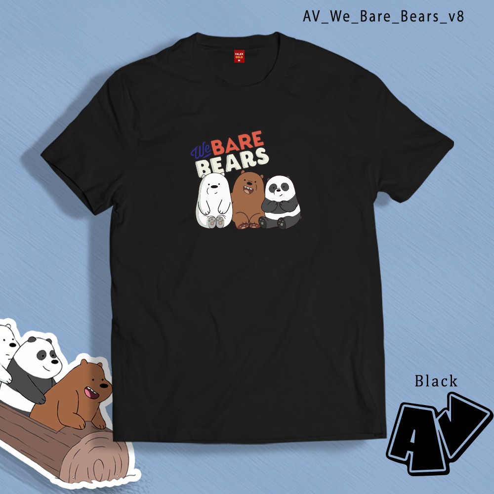 (SALE 50%) Áo thun in hình We Bare Bears tshirt Cartoon Network Grizzly Panda and Ice Bear cực chất
