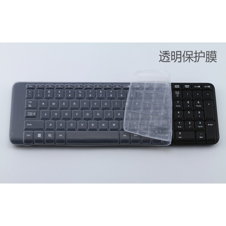 Tấm Phủ Bàn Phím Silicon Trong Suốt Cho Logitech Mk220 K230 Mk215