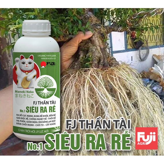 Phân bón hữu cơ Siêu ra rễ FJ THẦN TÀI Japan 1 lít