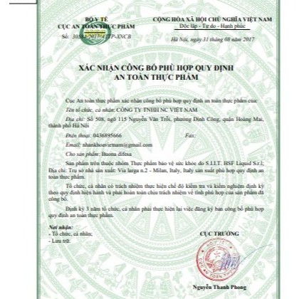 Siro tăng đề kháng Difesa