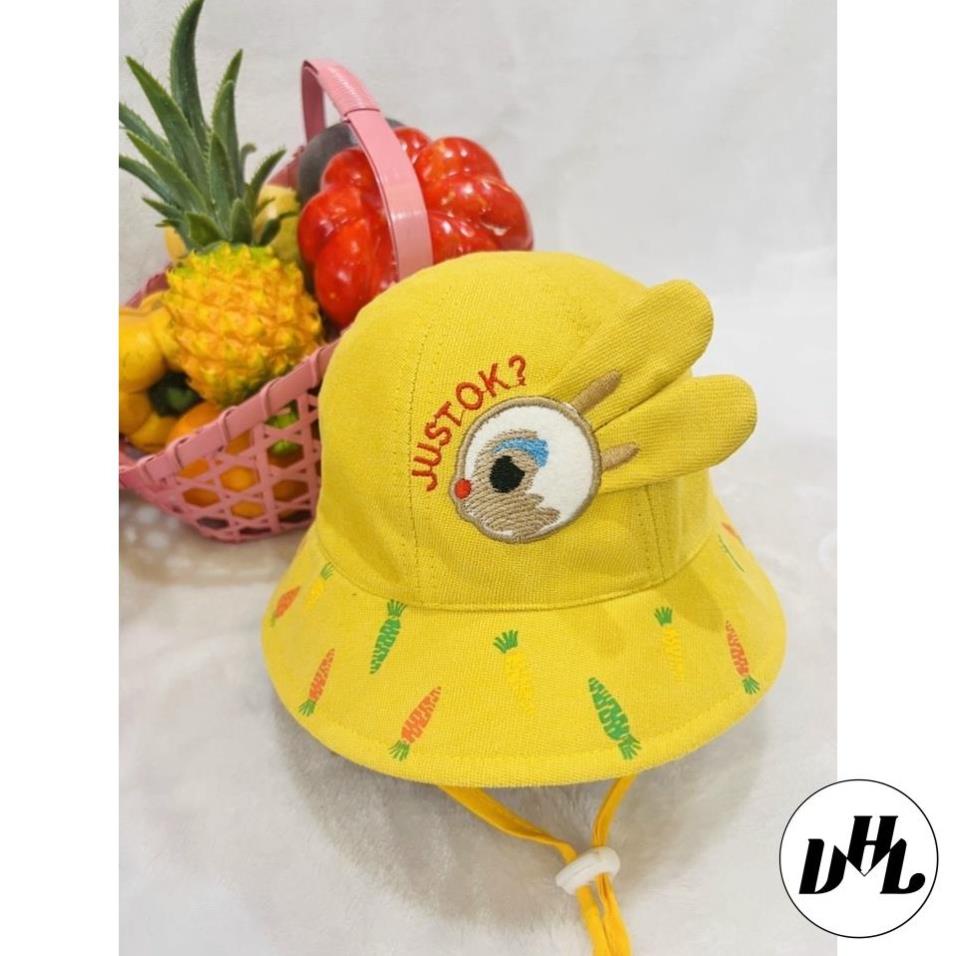 Nón cho bé (3 tháng - 15 tháng tuổi) , nón baby hình CHÚ THỎ vải NHUNG mềm êm cute (Ảnh thật)