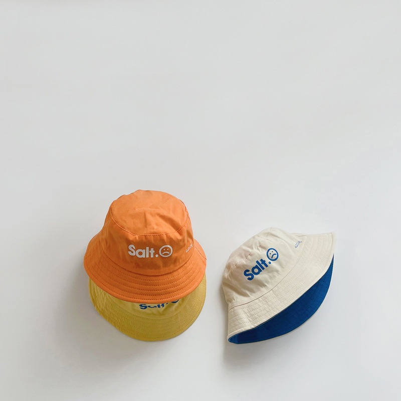 Nón tai bèo hai mặt in chữ đơn giản thời trang cho bé