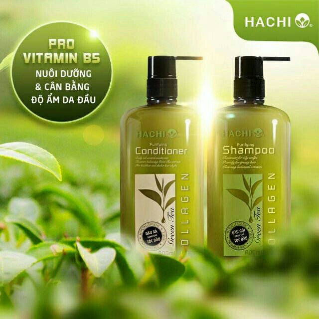 DẦU GỘI HACHI TINH CHẤT TRÀ XANH DÀNH CHO TÓC DẦU