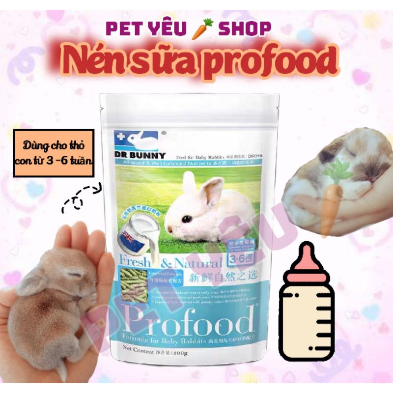 Cỏ nén Profood (1KG) Date mới thức ăn thỏ con và thỏ mẹ mang thai và chăm.sóc con