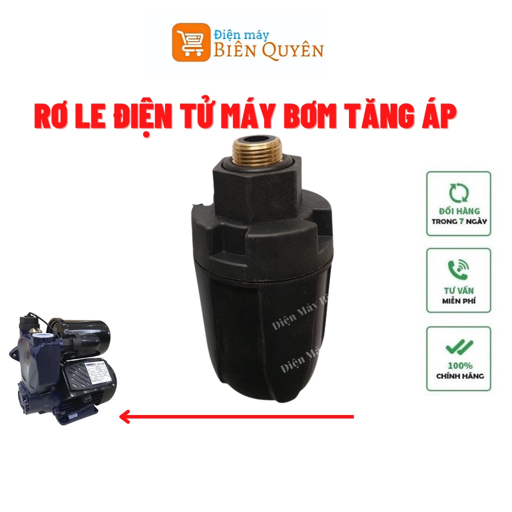 Rơ le điện tử máy bơm tăng áp vòi sen, máy giặt, bình nóng lạnh ( Ren 14mm) loại tốt-Linh kien33