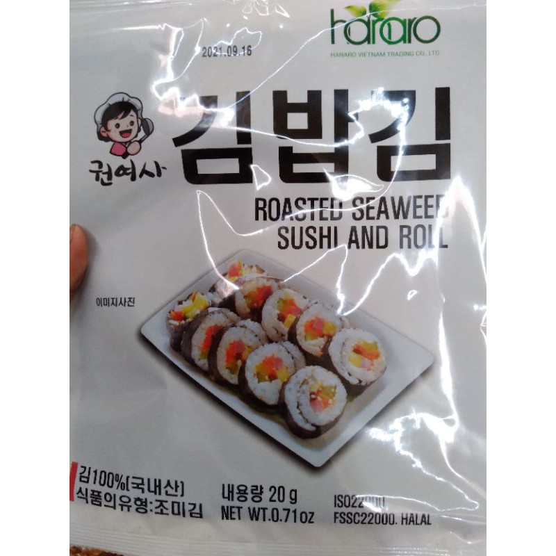 10 lá rong biển cuộn cơm
