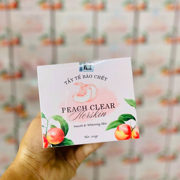 Kem Tẩy Tế Bào Chết Cơ Thể Từ Trái Đào Herskin Body Peach Clear Hũ 200gr