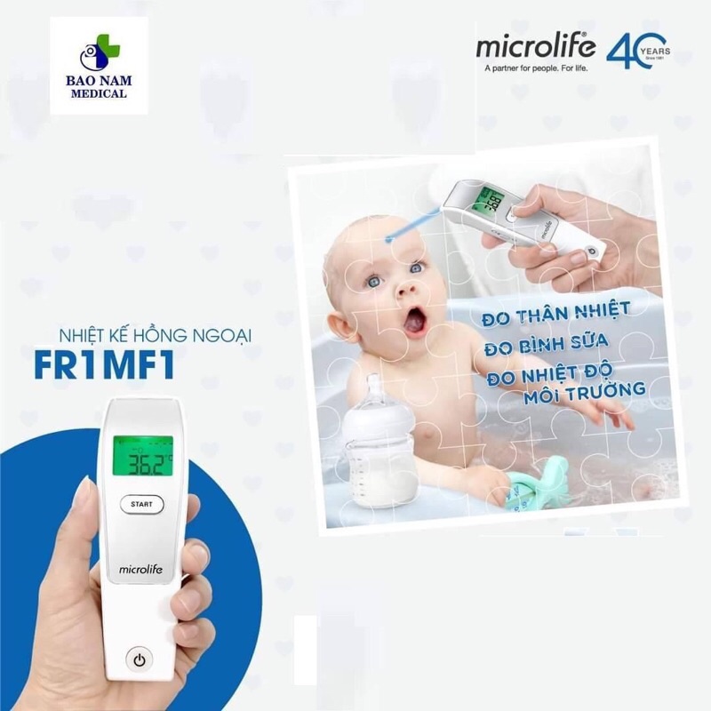 Nhiệt kế hồng ngoại đo trán Microlife FR1MF1 đo cho kết quả 1s - MEDICAL