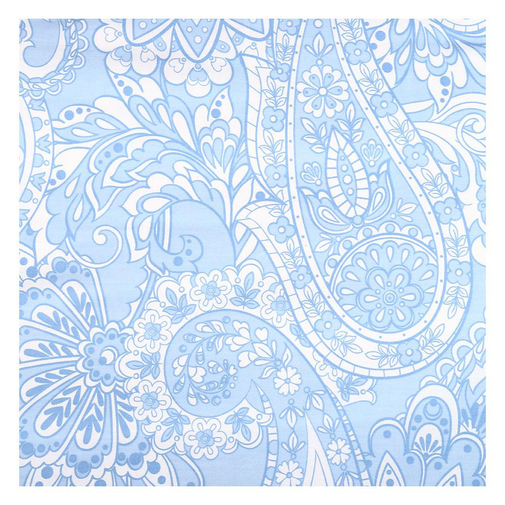 HomeBase HLS Bộ chăn ga giường 6 món bằng Cotton ELVINA W183xD31xH198 Cm màu xanh dương
