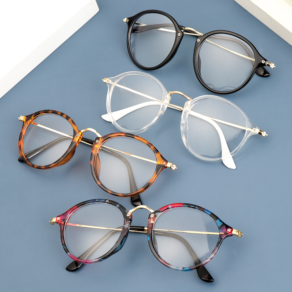 Mắt Kính Gọng Phẳng Bảo Vệ Mắt Kính Chống Bức Xạ Phong Cách Vintage Thời Trang