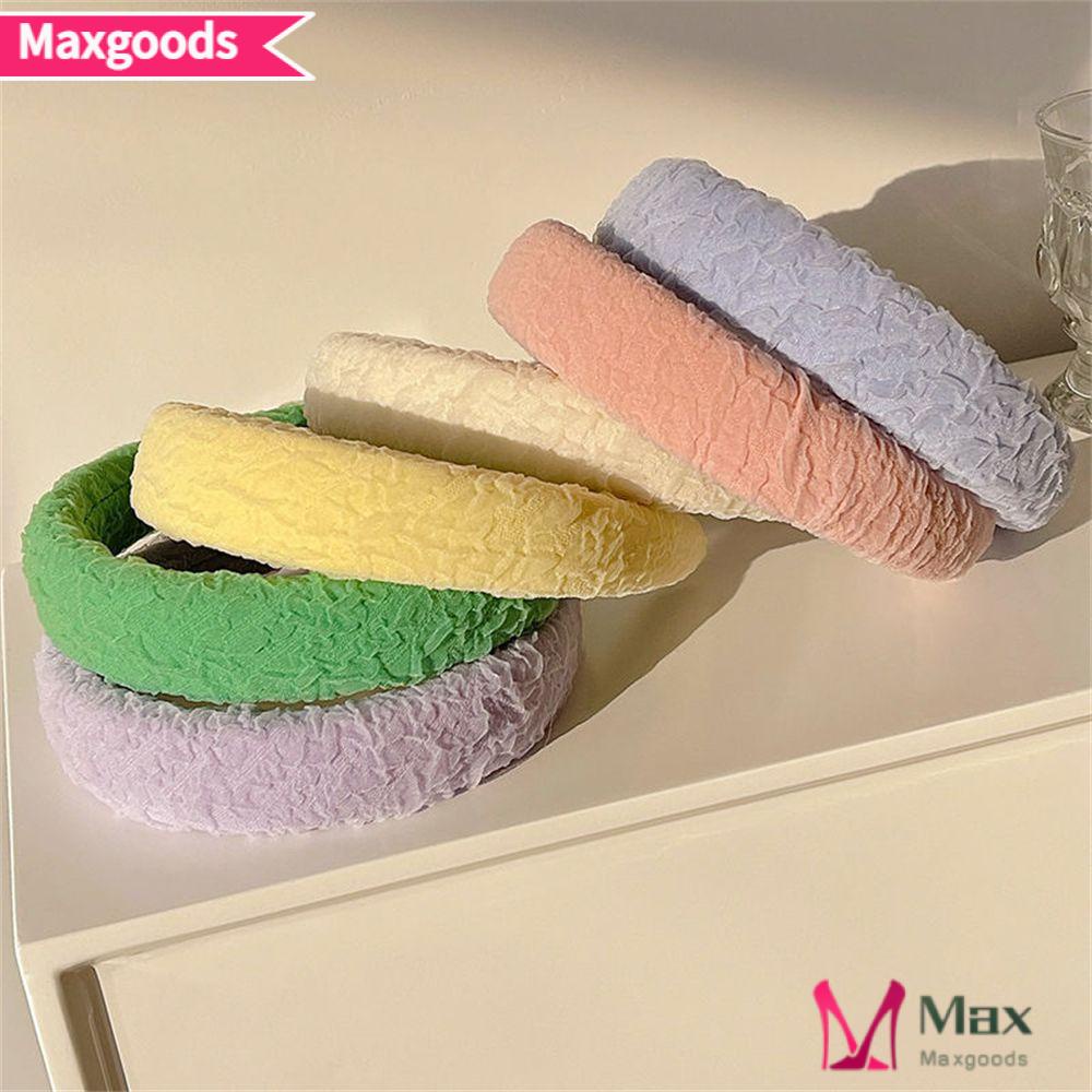 Băng Đô Cài Tóc Bằng Xốp Màu Trơn Thời Trang Dành Cho Nữ