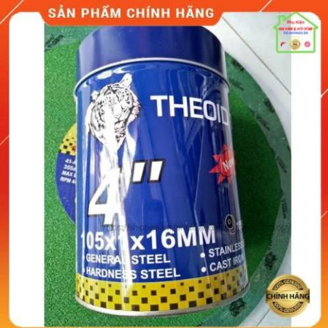 Đá Cắt Sắt, Cắt Inox TIGER 100 Hàng Loại 1 Chính Hãng (105x1.2x16mm) [ BH 1 NĂM ]