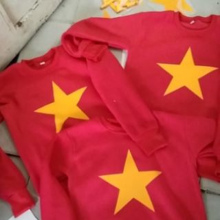ÁO CỜ ĐỎ SAO VÀNG DÀI TAY (CÓ VIDEO VÀ ẢNH THẬT)