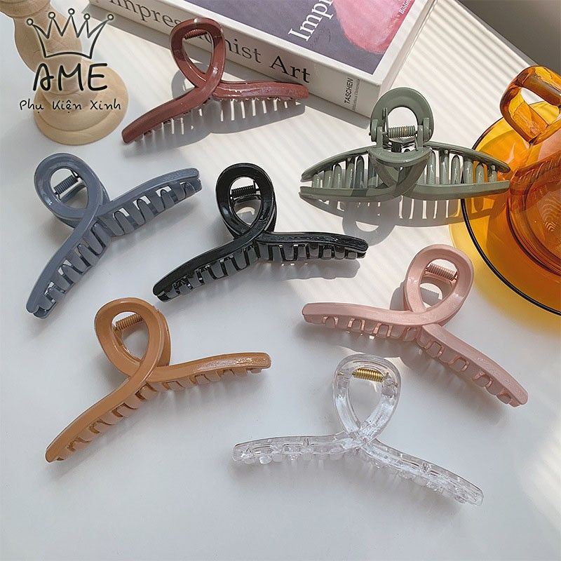 Kẹp tóc càng cua cỡ lớn phong cách Hàn Quốc đẹp tiện lợi