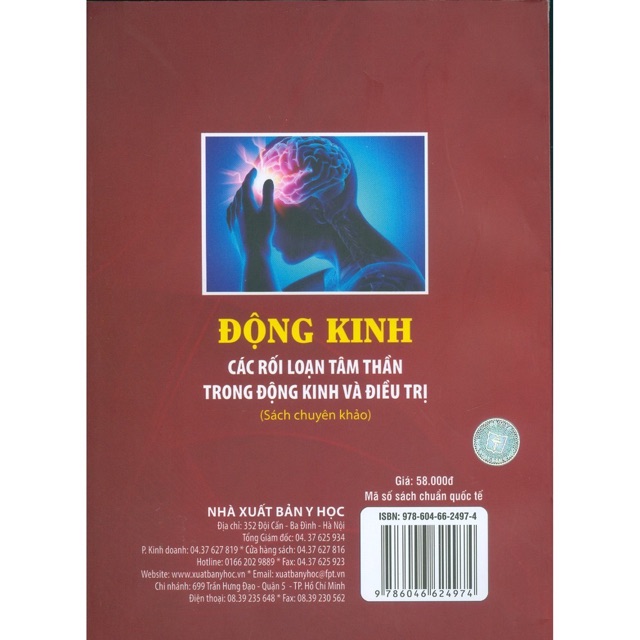 Sách - Động Kinh, Các Rối Loạn Tâm Thần Trong Động Kinh Và Điều Trị (Sách chuyên khảo)