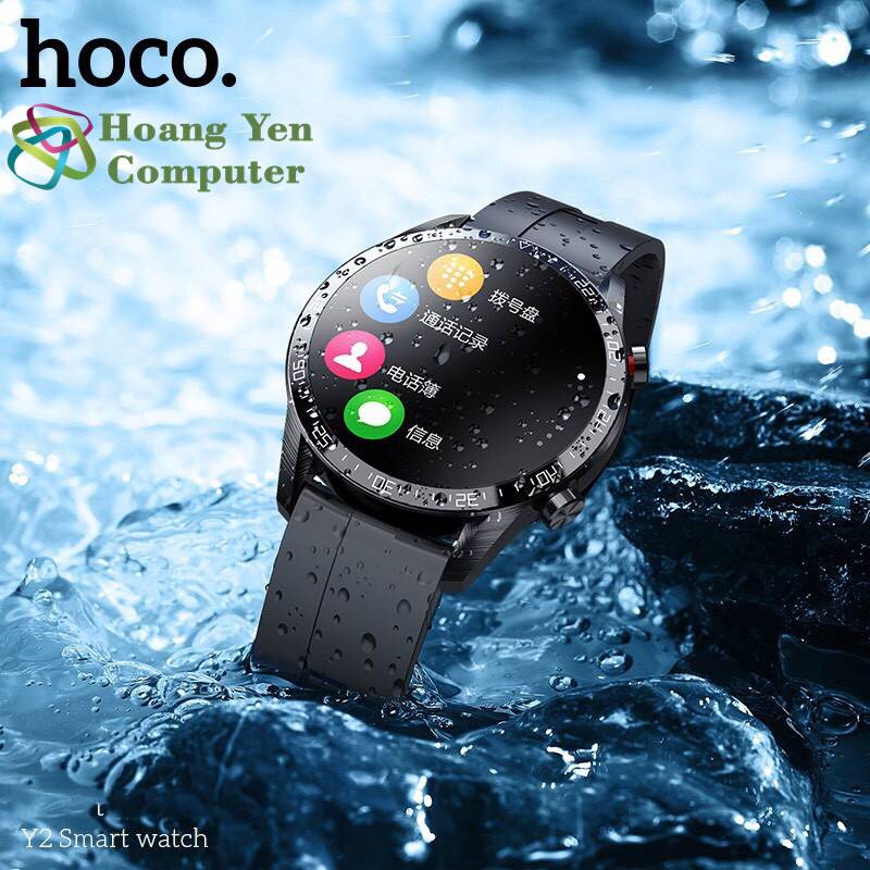 Đồng Hồ Thông Minh Smart Watch Hoco Y2 (Màn hình cảm ứng, Nghe gọi, Theo dõi sức khỏe) - BH 12 Tháng Chính Hãng