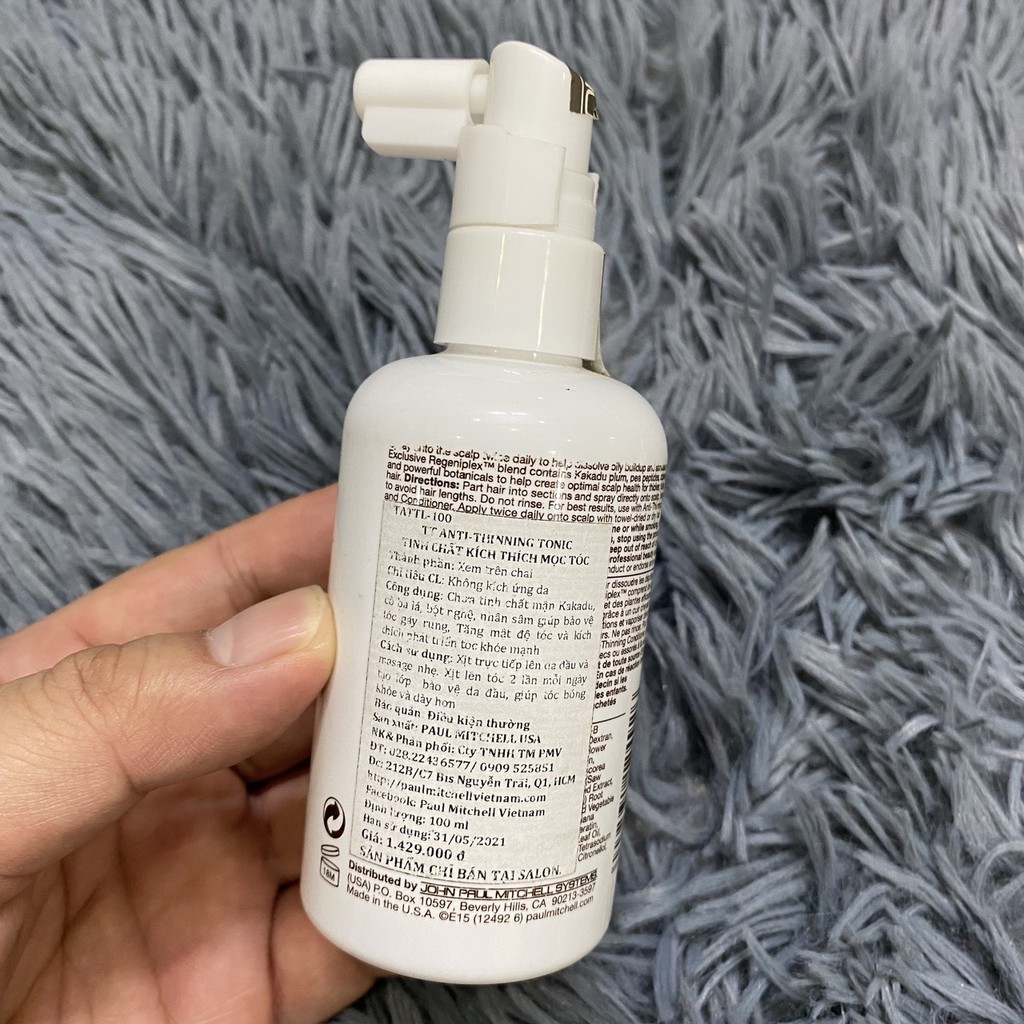 Tinh chất kích thích mọc tóc Scalp Care Anti-Thinning Tonic Paul Mitchell 100ml