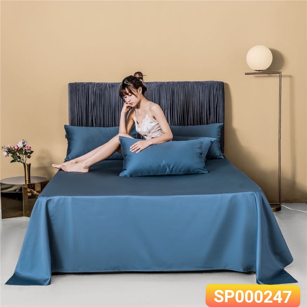 [siêu giảm giá] set ga gối lụa 60s cao cấp, sang trọng 04