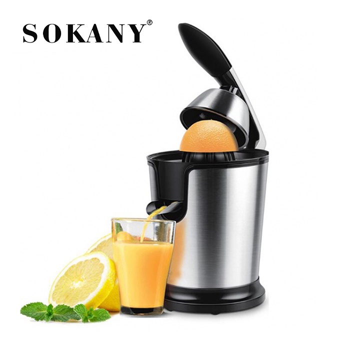 Máy vắt cam Sokany inox cao cấp, ép cam tự động Chính hãng SOKANY JE-618D [BH 12 Tháng]