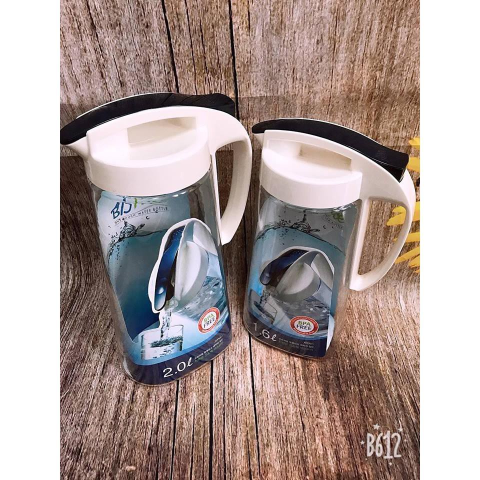 Bình nước nhựa tritan đựng nước nóng Lock&Lock ABF631 1.6L ABF632 2L - BABYHOPSG