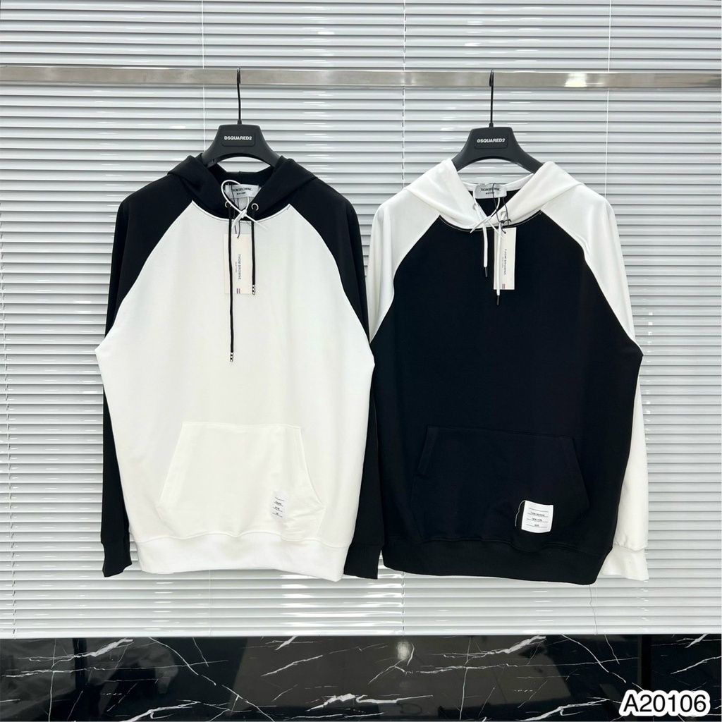 Áo Hoodie Nam Thom Phối Họa Tiết Kẻ Dọc Sau Lưng - Áo Nỉ Hoodie Unisex Nam Nữ Thom Cao Cấp DT STORE MENWEAR