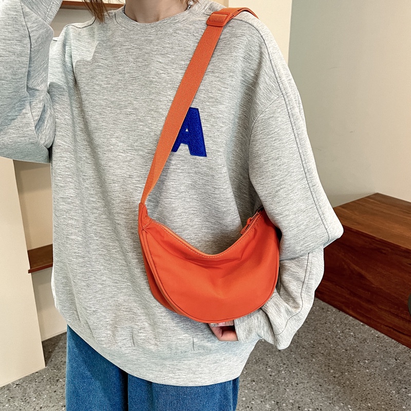 Túi Xách Đeo Vai Vải Bạt Nilon Cỡ Nhỏ Thời Trang Nữ Đơn Giản