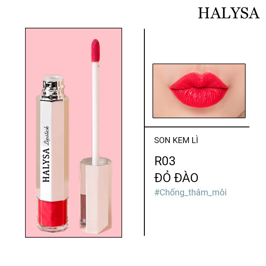 [Chính hãng] Son Kem Lì Halysa – Son chống thâm môi cao cấp halysa.cosmetic | BigBuy360 - bigbuy360.vn