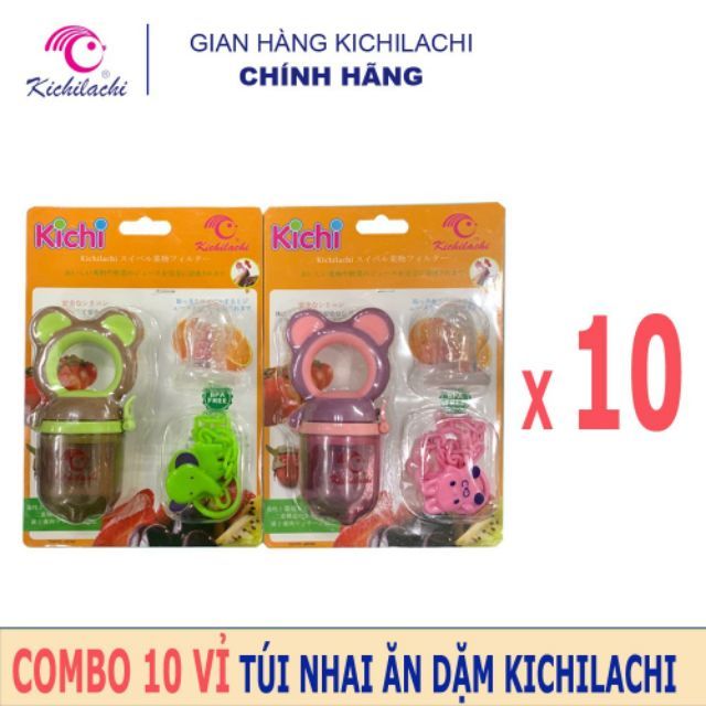 Sỉ 10 túi nhai ăn dặm Kichilachi giá 42k