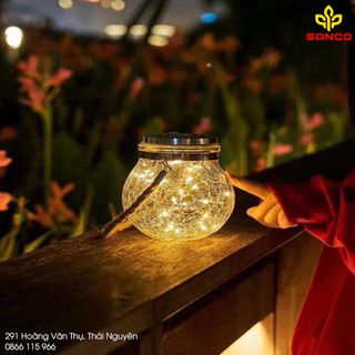 Lọ LED đom đóm pin năng lượng mặt trời