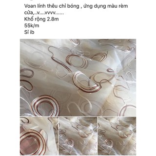 Vải voan kính khổ 2m8
