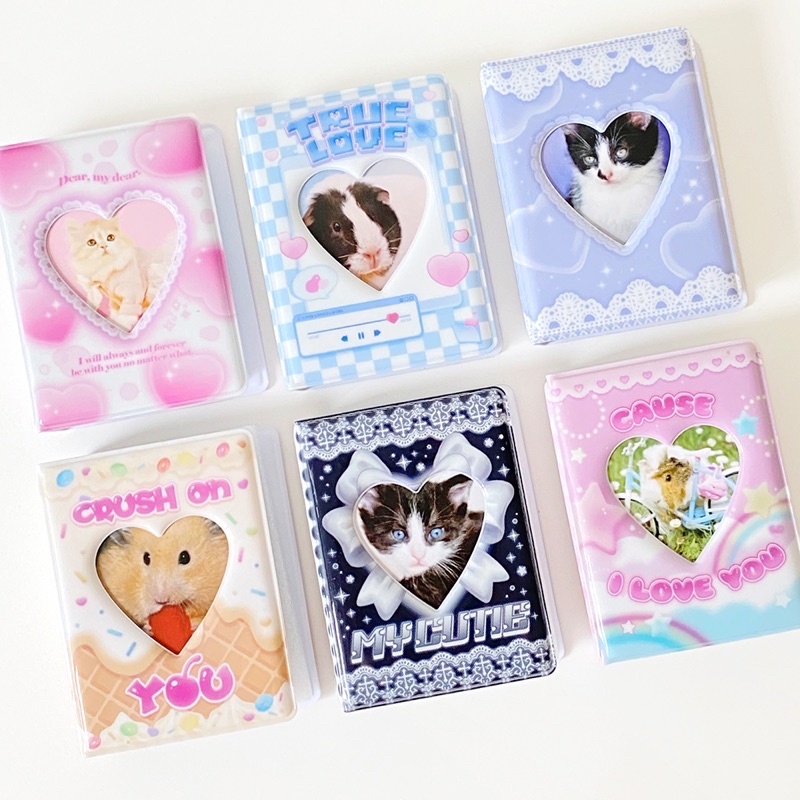 Album Ảnh Cocoplanet - Collect Book Hàn Đựng Thẻ Bo Góc 1 ô 2 ô Sheet PVC