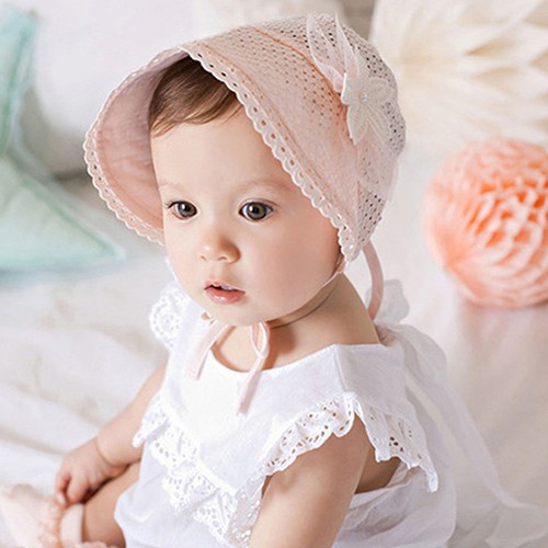 Mũ thời trang chống nắng kiểu công chúa cực đáng yêu cho bé từ 5 đến 24 tháng tuổi