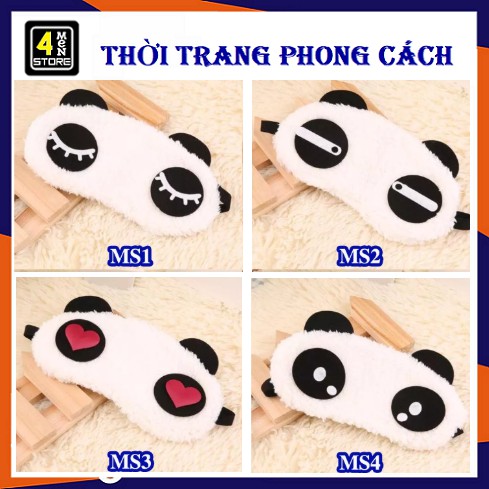 Bịt Mắt , Mặt Nạ Trùm Mắt Ngủ Panda Siêu Xinh - Miếng Che Mắt Khi Ngủ Hot Cute